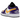 Jordan 1 Low SE Lakers sneakers i vinkelret visning med lilla og gule læderpaneler, hvid mellemsål og sorte snørebånd