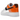Nike Air Force 1 Low '07 Essential White/Brilliant Orange sneakers i sideprofil med hvid læderoverdel og orange detaljer