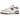 New Balance 550 Sea Salt Burgundy sneakers i sideprofil med hvid læderoverdel, bordeaux branding og snørebånd