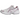 ASICS Gel-1130 White Taro Purple sneakers i sideprofil med hvid meshoverdel, lilla og sølvfarvede detaljer samt snørebånd