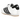 Adidas Taekwondo White Black sneakers i sideprofil med hvid læderoverdel, sorte striber og flad gummisål