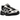 ASICS Gel-1130 Black Cream sneakers i sideprofil med sorte og cremefarvede detaljer, åndbar mesh og snørebånd.