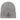 Supreme Crest Beanie Grey sneakers frontprofil af grå hue med hvidt broderet Supreme Crest logo og klassisk ribstrikket design