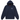 Supreme Anarchy Hooded Sweatshirt Navy, set forfra med hætte og hvid grafisk tekst på brystet, fremstillet i marineblåt bomuldsmateriale.
