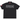 Supreme Twill Appliqué Polo Black sneakers frontvisning med sort twill-tekstur, klassisk krave og hvide logodetaljer på brystet
