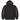 Supreme Woven Patches Hooded Sweatshirt Black sneakers frontview af sort hættetrøje med vævede patches og kængurulomme