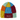 Supreme Block Knit Beanie Multicolor sneakers ses forfra med et strikket mønster i kontrastfarver og broderet Supreme logo på forsiden