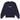 Supreme Washed Box Logo Crewneck Navy sneakers frontvisning af mørkeblå sweatshirt med hvidt broderet logo på brystet og vasket tekstil