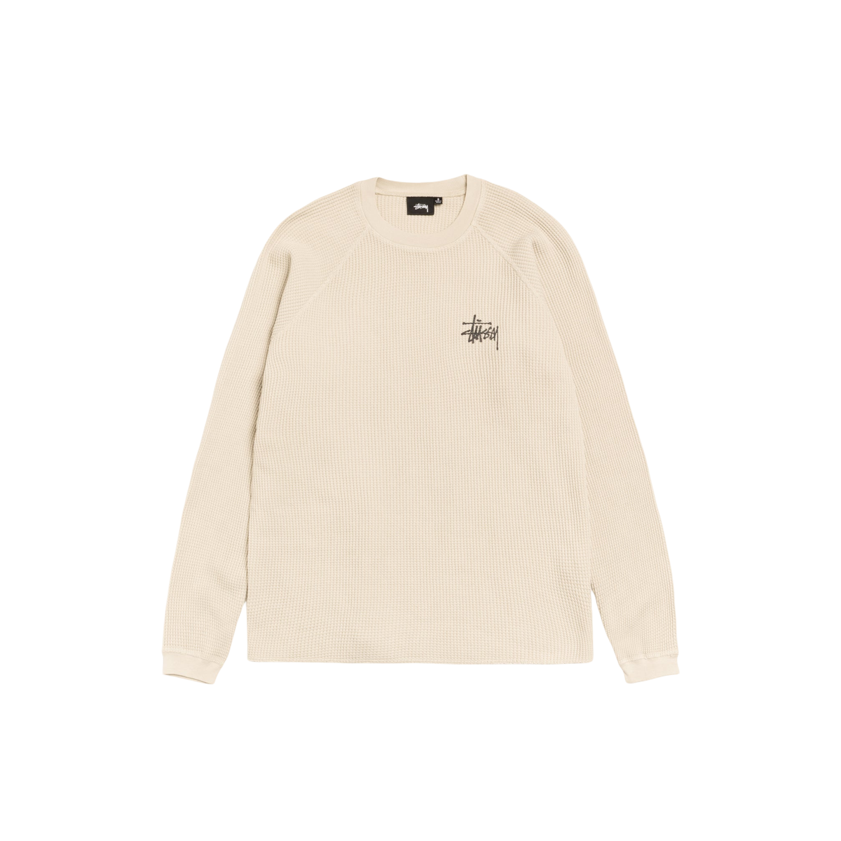 Stussy Raglan Thermal L/S Crew Bone