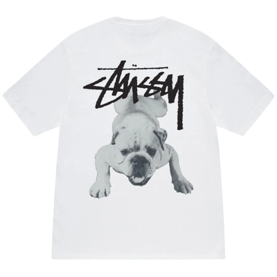 Stussy Stock Dog Tee White