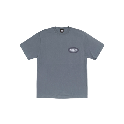 Stussy Tile Oval Tee Pigment Dyed Navy