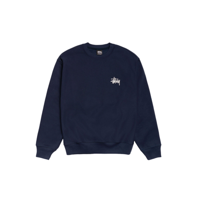 Stussy Basic Crew Navy