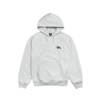 Stussy Basic Hoodie Ash Heather