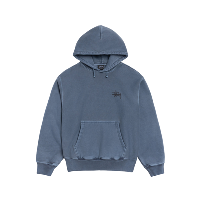 Stussy Smooth Stock Pigment Dyed Hoodie Navy