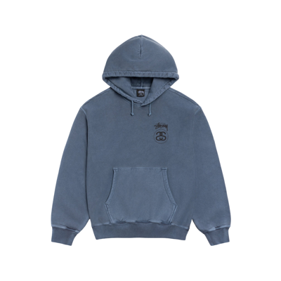 Stussy Stock Link Hoodie Pigment Dyed Navy