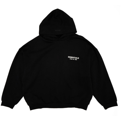 Fear of God Essentials Fleece Hoodie Black FW24