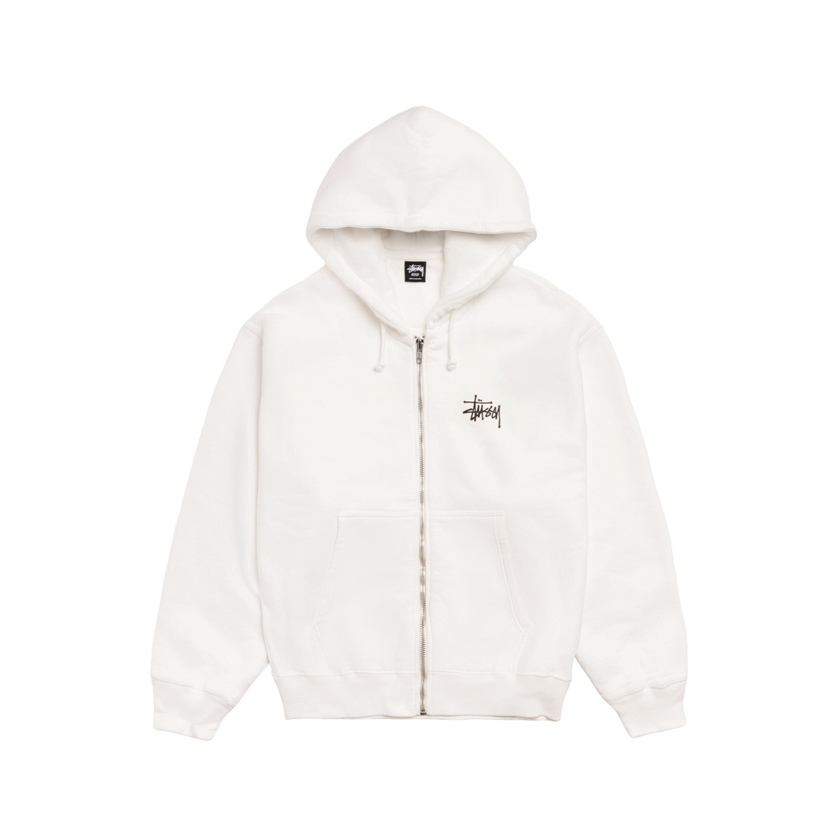 Stussy Basic Zip Hoodie Pigment Dyed Natural
