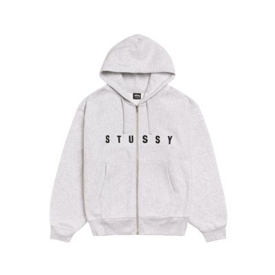 Stussy Lens Zip Hoodie Ash Heather