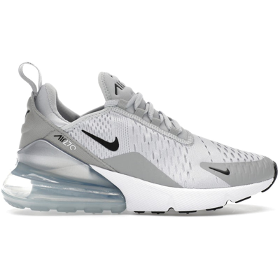Nike Air Max 270 Pure Platinum Light Smoke Grey Metallic Silver Black 
