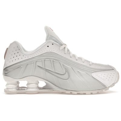 Nike Shox R4 White Metallic Silver
