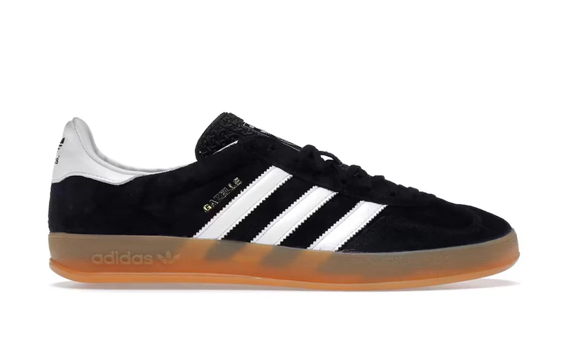 Adidas Gazelle Black White Gum