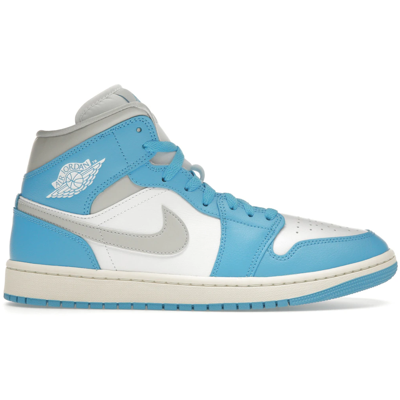 Air Jordan 1 Mid Dark Powder Blue White Sail Neutral Grey