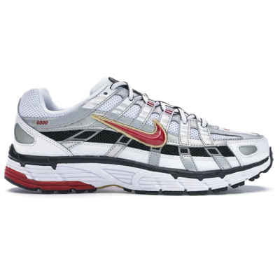 Nike P-6000 White Gold Red