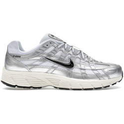 Nike P-6000 White Metallic Silver Flat Silver Black