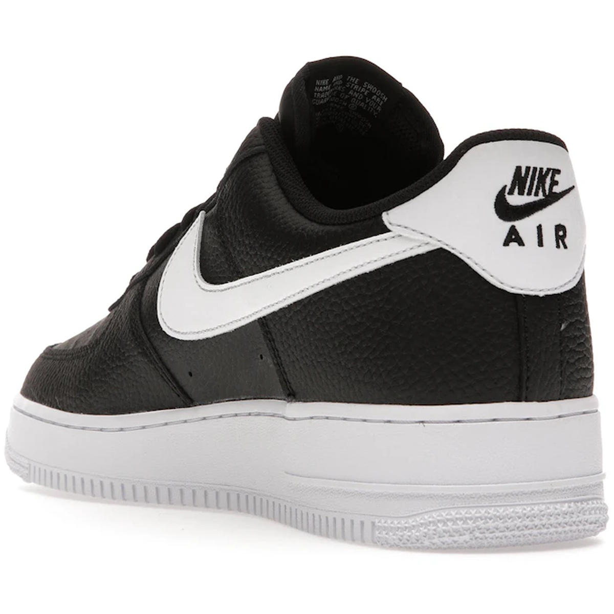 Thumbnail af Nike Air Force 1 Low 07 Black White Pebbled Leather 4