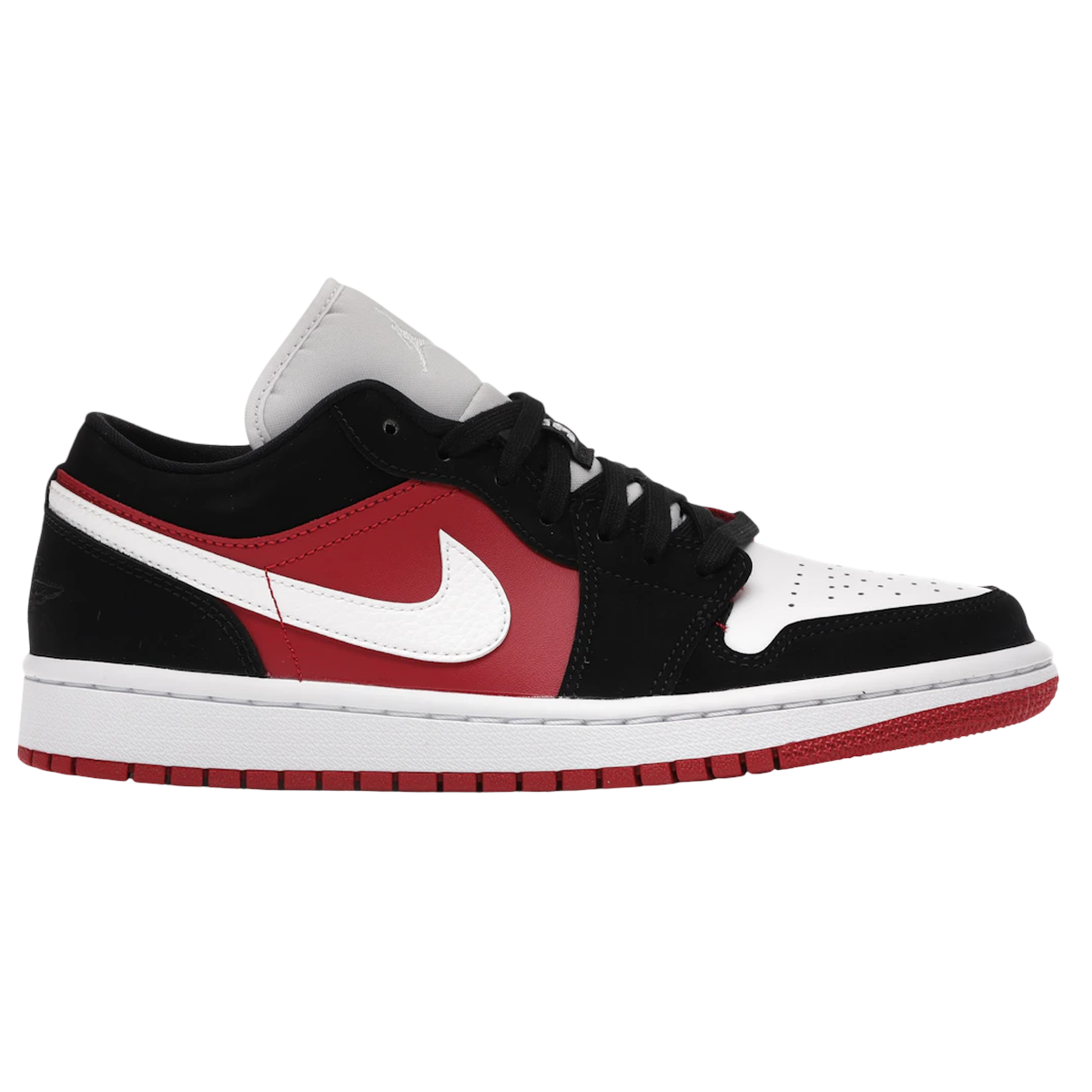 Air Jordan 1 Low Black White Gym Red 