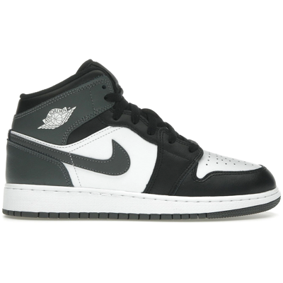 Air Jordan 1 Mid Black White Iron Grey 