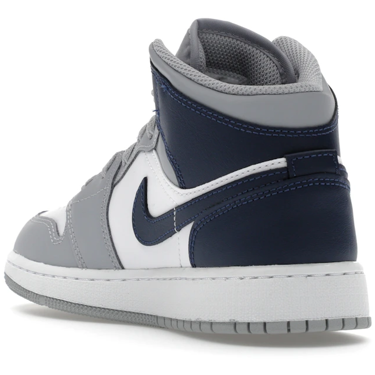 Thumbnail af Air Jordan 1 Mid Wolf Grey Midnight Navy  4
