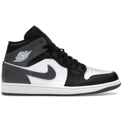 Air Jordan 1 Mid Black White Iron Grey