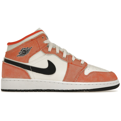 Air Jordan 1 Mid SE Orange Suede