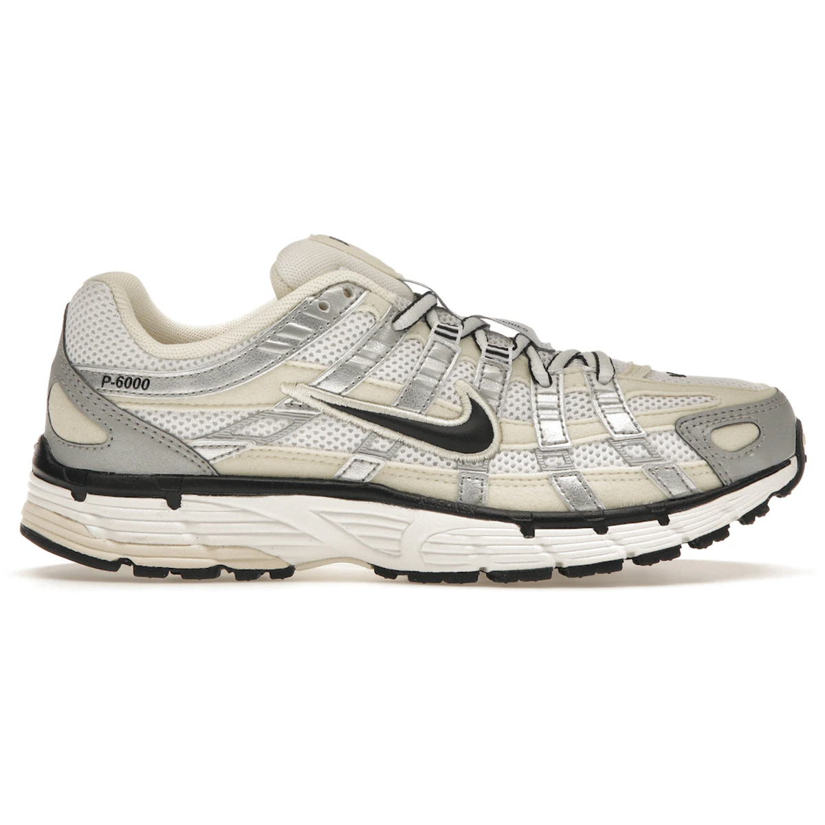 Nike P-6000 Coconut Milk Metallic Silver