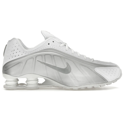 Nike Shox R4 White Bright Crimson Metallic Silver