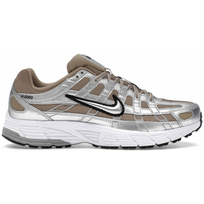 Nike P-6000 Khaki Metallic Silver