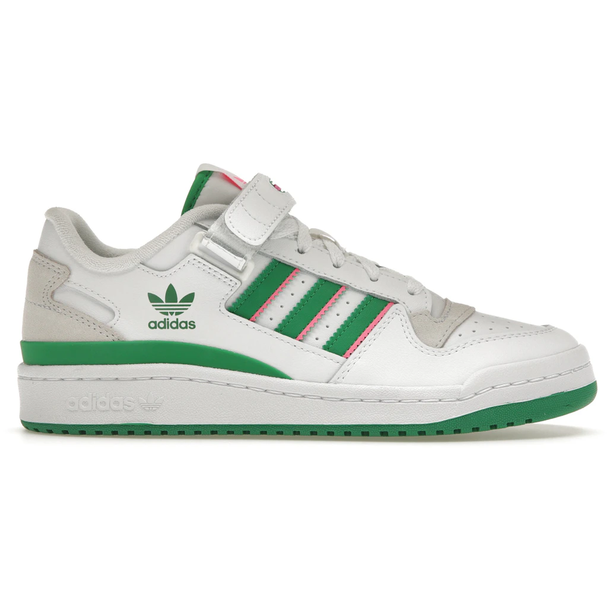 Adidas Forum Low White Green Lucid Pink