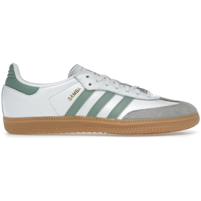 Adidas Samba OG Cloud White Silver Green