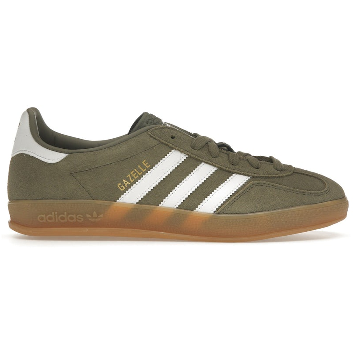 adidas Gazelle Indoor Olive Strata Cloud White Gum