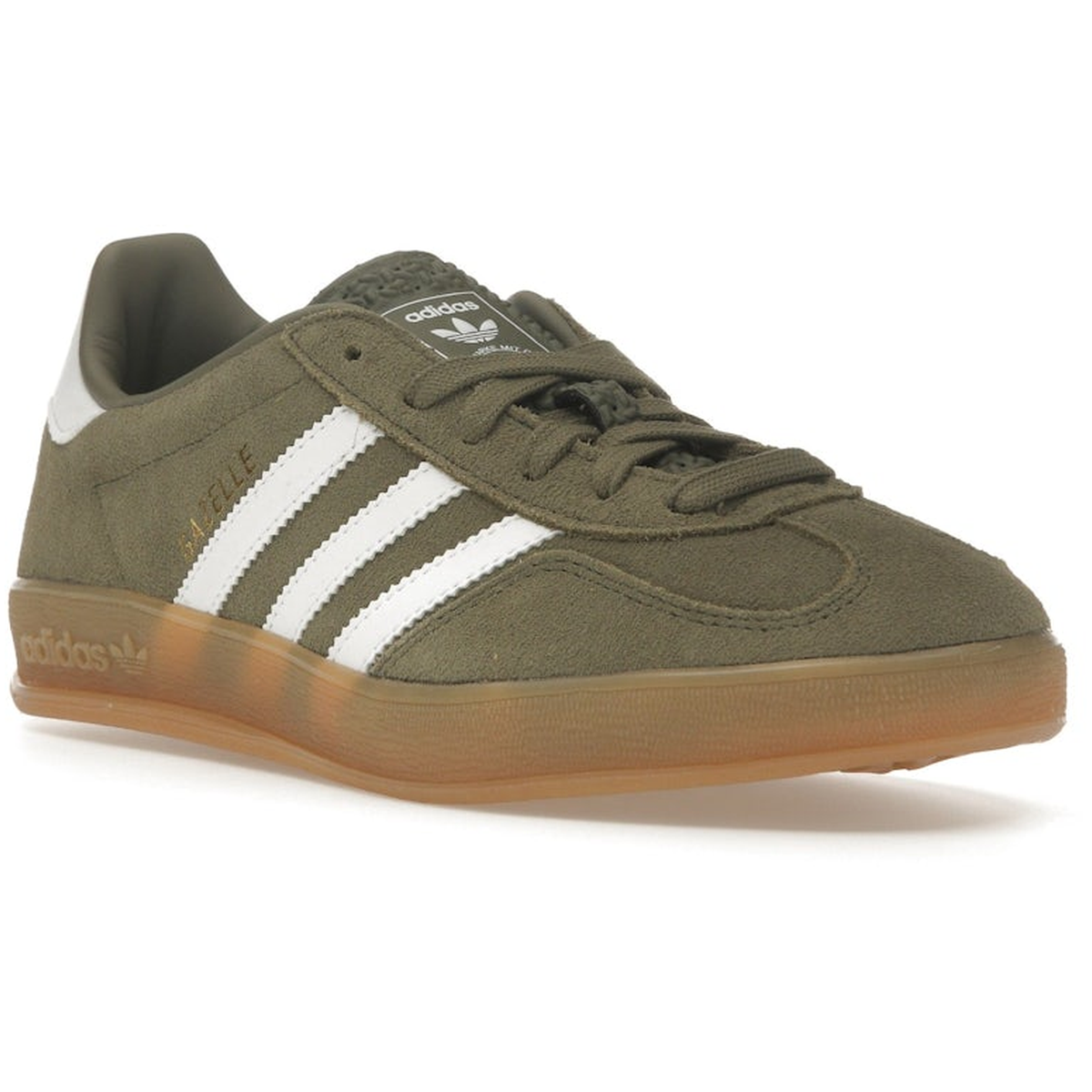 Thumbnail af adidas Gazelle Indoor Olive Strata Cloud White Gum 2