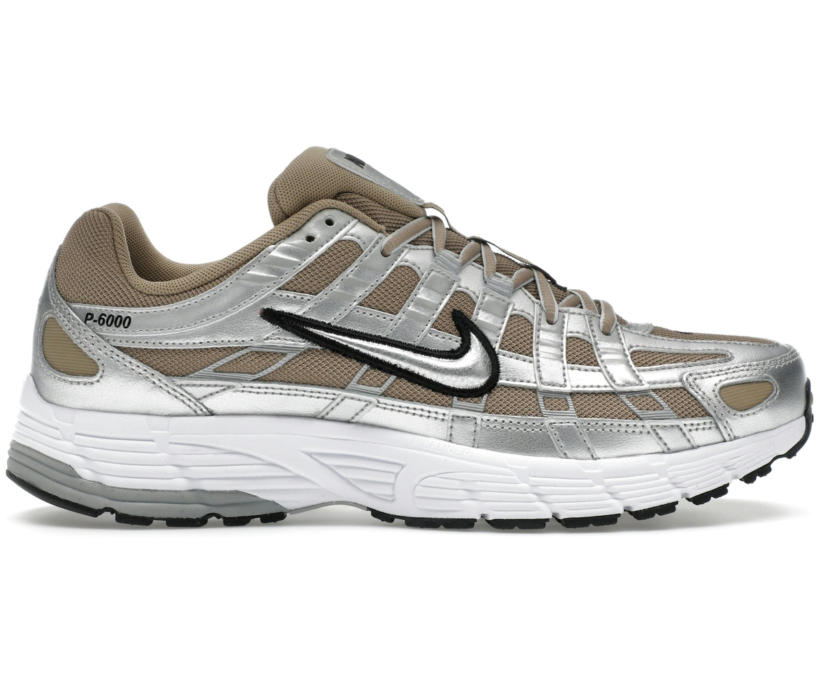 Nike P-6000 Khaki Metallic Silver