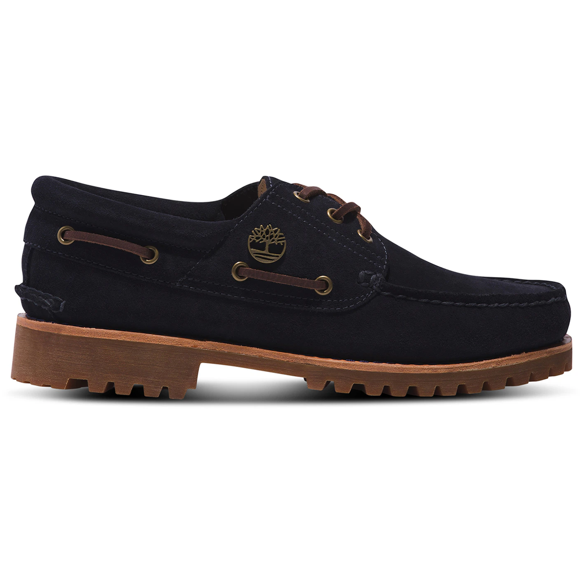 Timberland Authentic 3 Eye Boat Shoe Dark Blue Suede