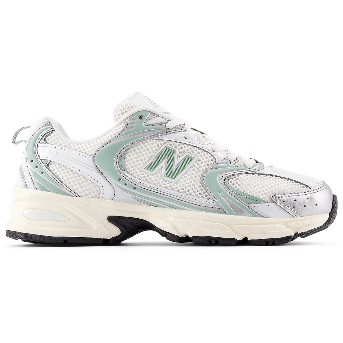 New Balance 530 Silver Metallic Mosaic Green