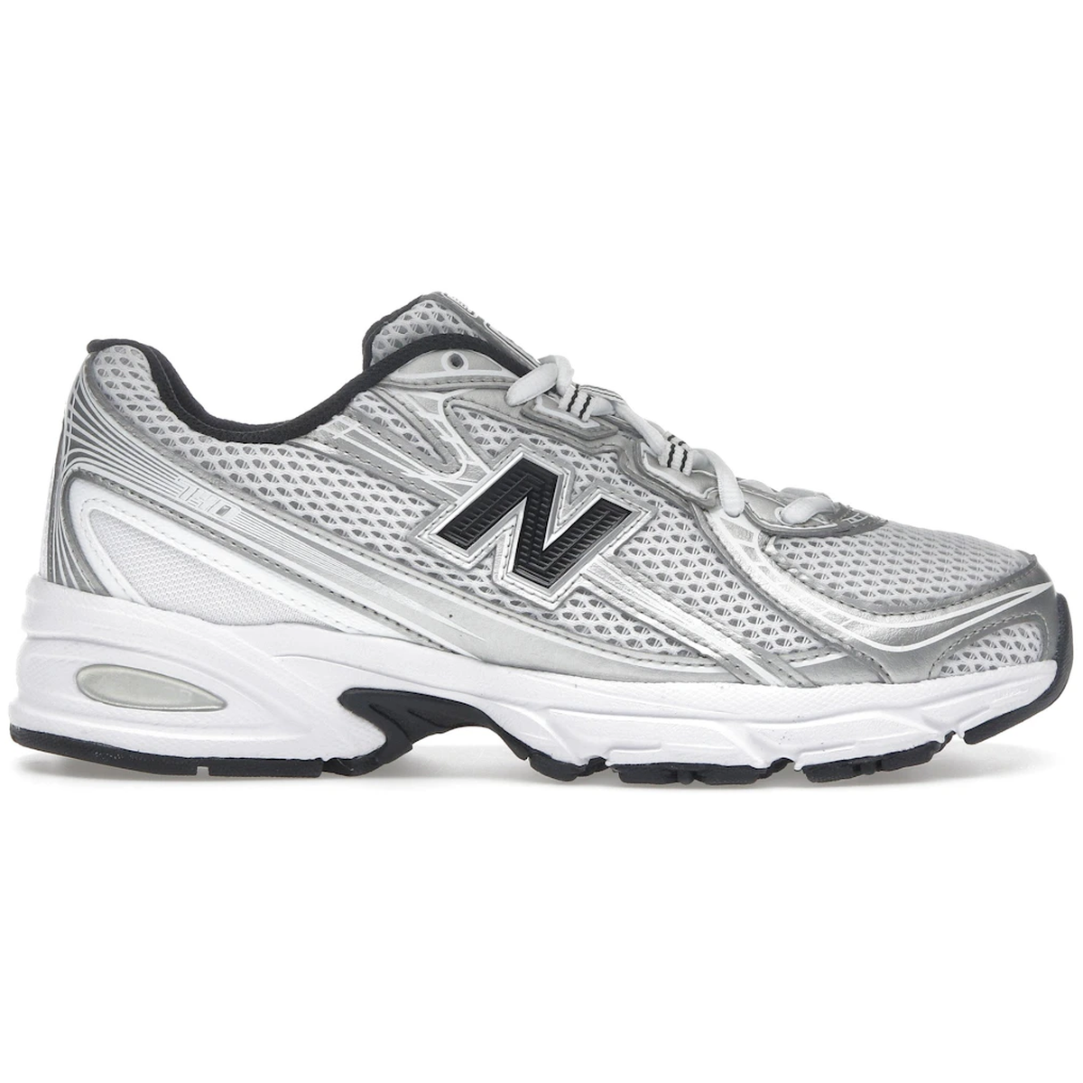 New Balance 740 White Silver Metallic Navy