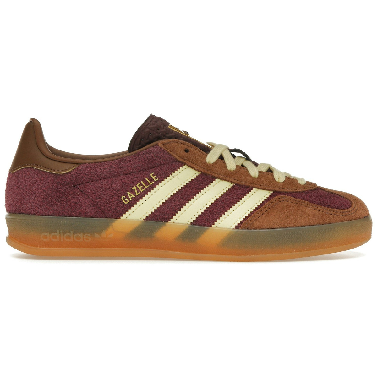 Adidas Gazelle Indoor Maroon Almost Yellow