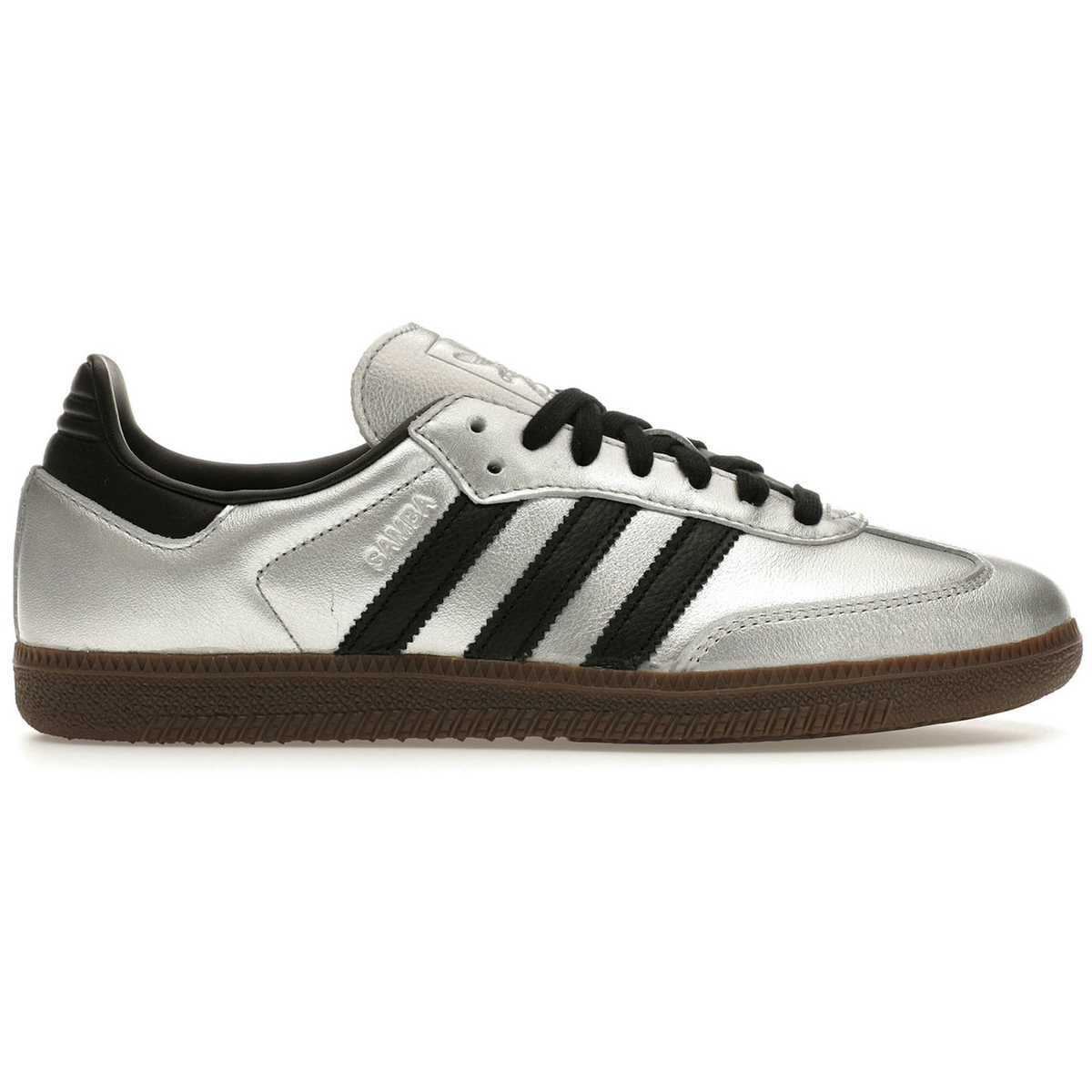 Adidas Samba OG Silver Metallic Black Gum