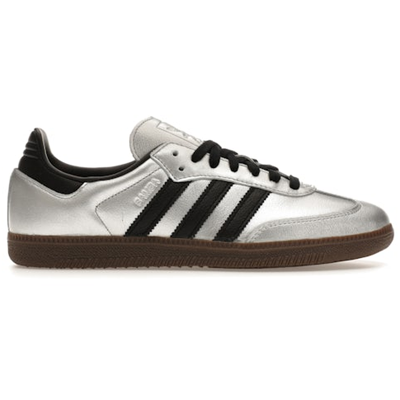 Adidas Samba OG Silver Metallic Black Gum