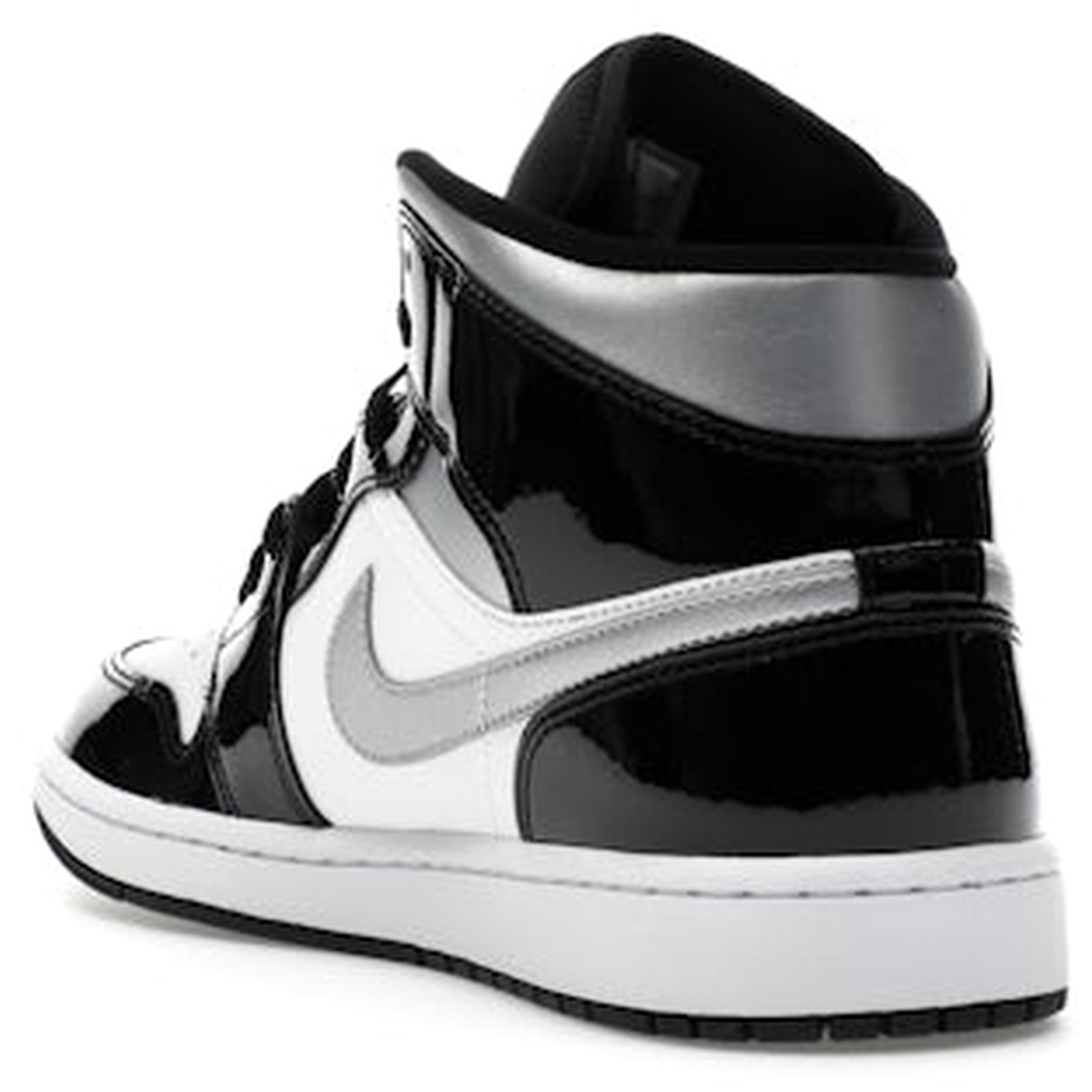 Thumbnail af Air Jordan 1 Mid Patent Black Silver Metallic Gold 4