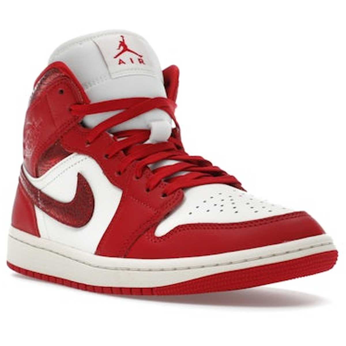Thumbnail af Air Jordan 1 Mid SE Red Cracked Leather 2
